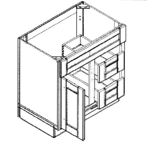 Vanity Cabinets - VSD30R,VSD36R