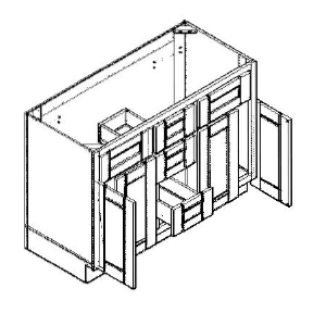 Vanity Cabinets - VSD60DD