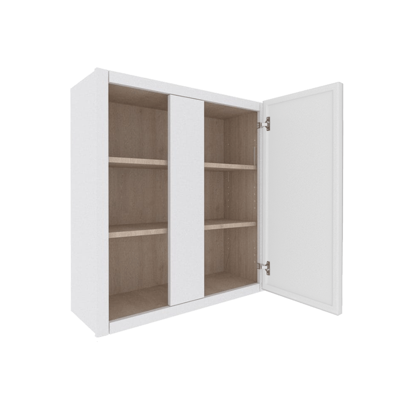 Ethereal White Micro Shaker Wall Blind Corner Cabinet