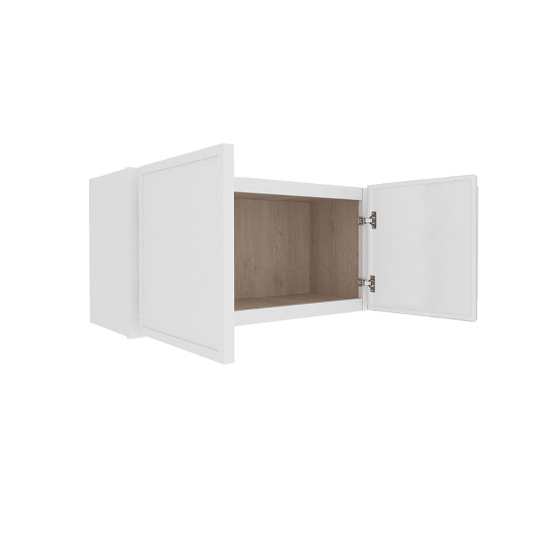 Ethereal White Micro Shaker Wall Cabinet with 2 Doors