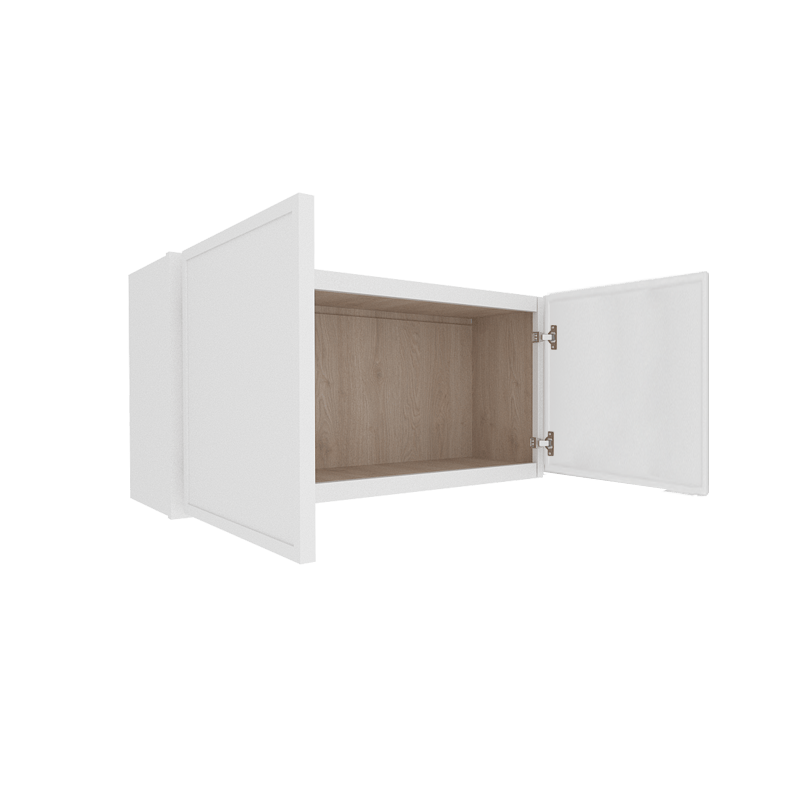 Ethereal White Micro Shaker Wall Cabinet with 2 Doors