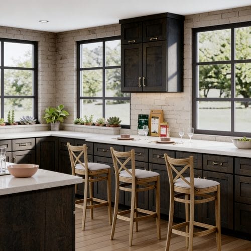 Modren Slate RTA Kitchen Cabinets 3