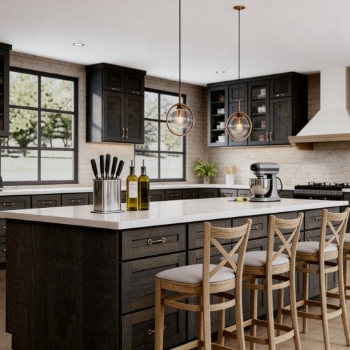 Modren Slate RTA Kitchen Cabinets 4