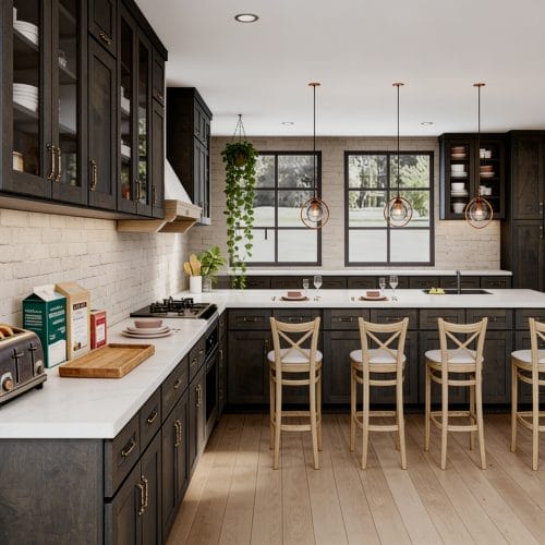 Modren Slate RTA Kitchen Cabinets 7