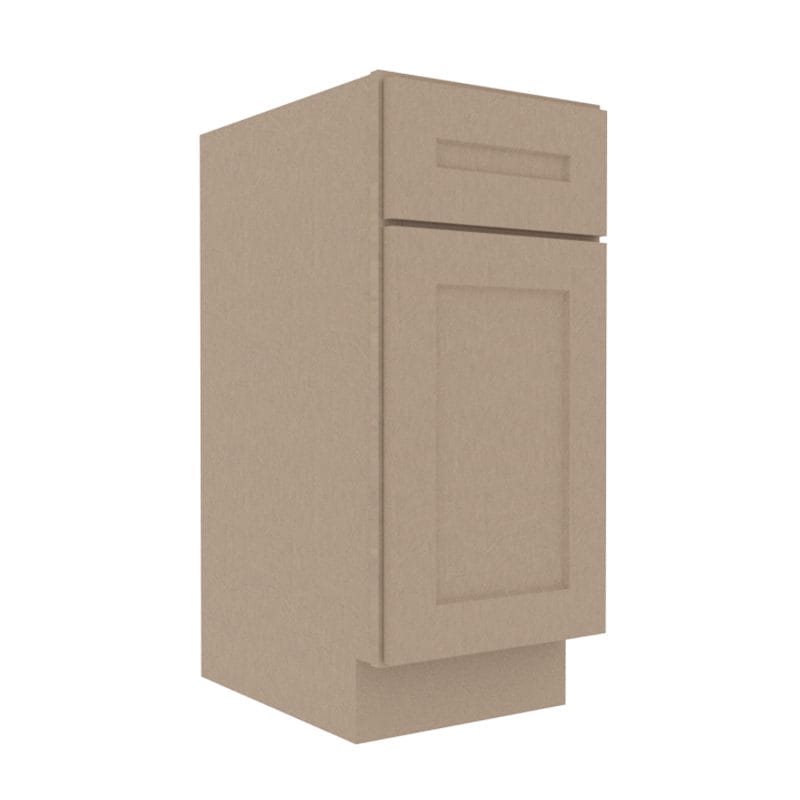 Noble Honey Wheat Shaker Vanity Sink Base Cabinet with 1 Door