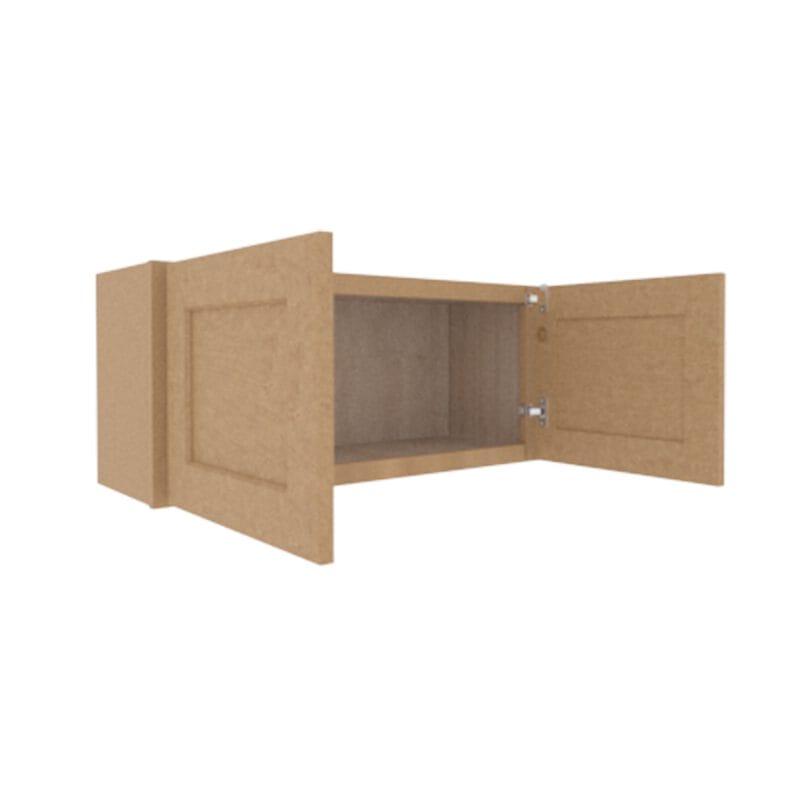 Noble Honey Wheat Shaker Wall Cabinet with 2 Doors