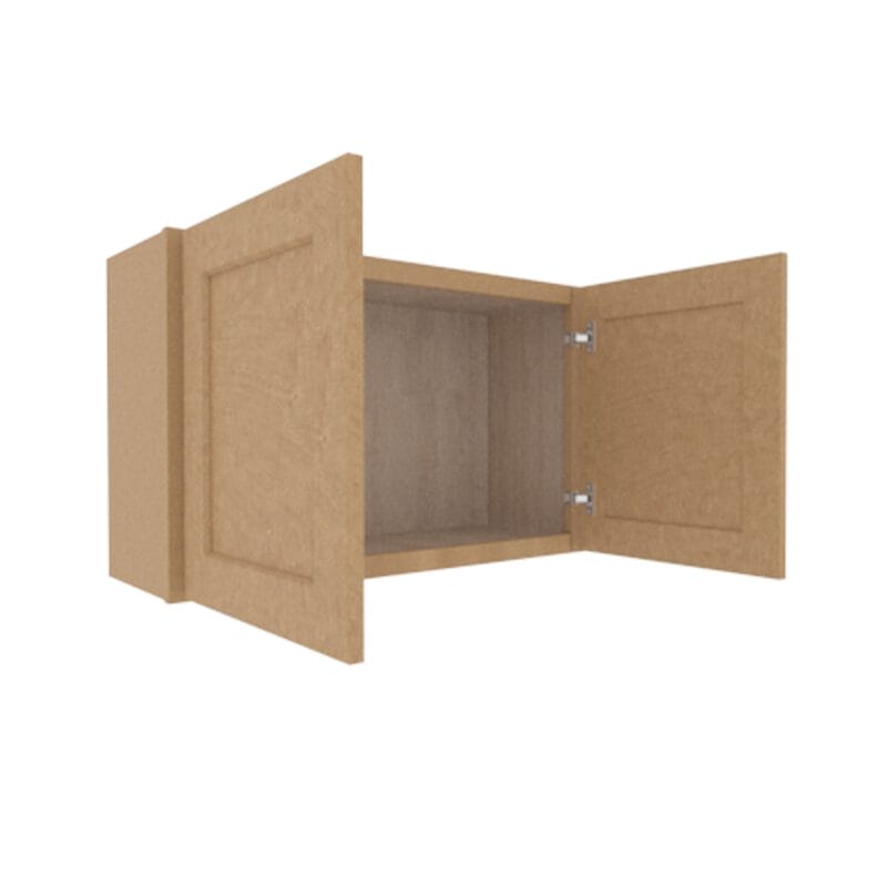Noble Honey Wheat Shaker Wall Cabinet with 2 Doors
