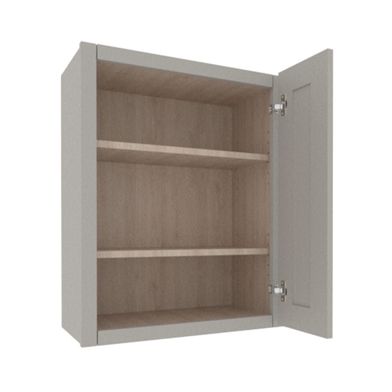 Prestigious Grey Shaker Wall Cabinet with 1 Door