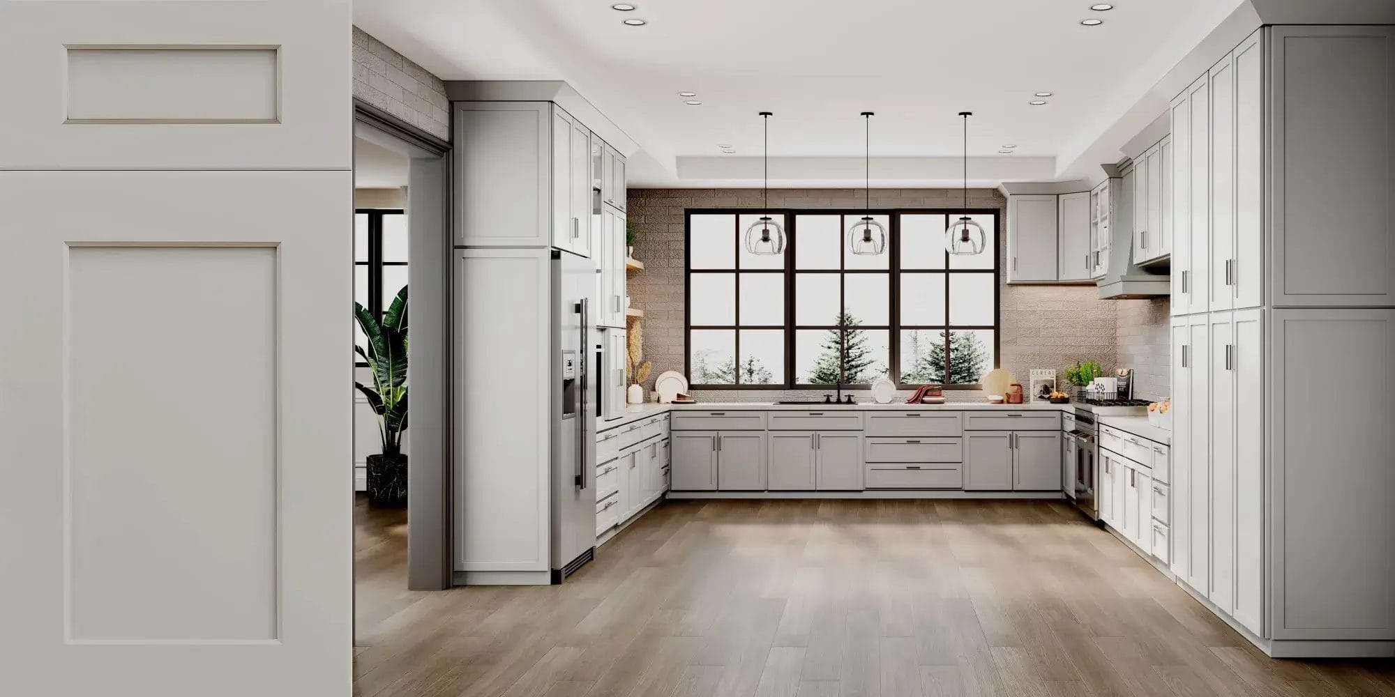 Prestigious Shaker Grey Kitchen Cabinets-rta