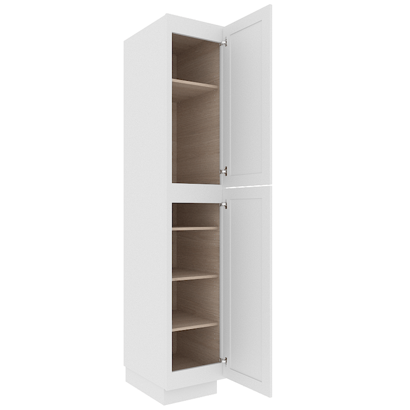 Refined Modern Slate Shaker Tall Pantry Cabinet with 2 Doors