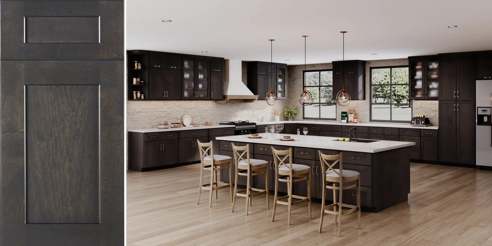 Refined Shaker Modern Slate Kitchen Cabinets 2