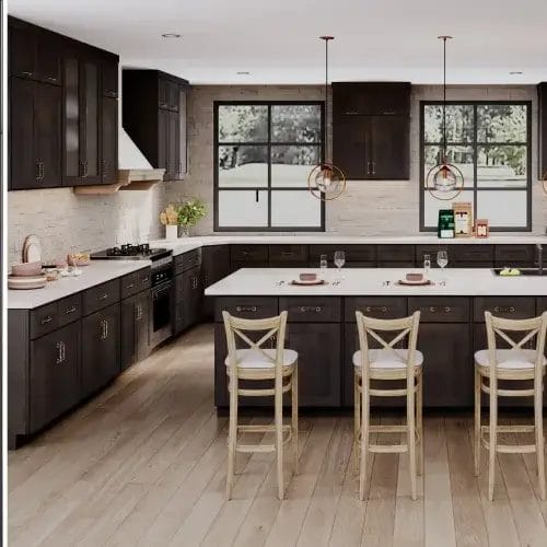 Refined Shaker Modern Slate Kitchen Cabinets