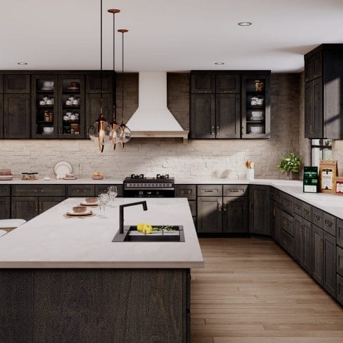 Refined Shaker Modern Slate Kitchen Cabinets