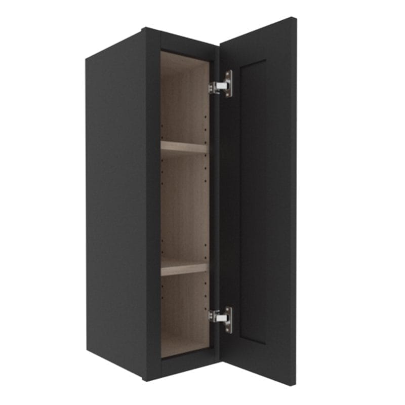 Sovereign Onyx Black Shaker Wall Cabinet with 1 Door