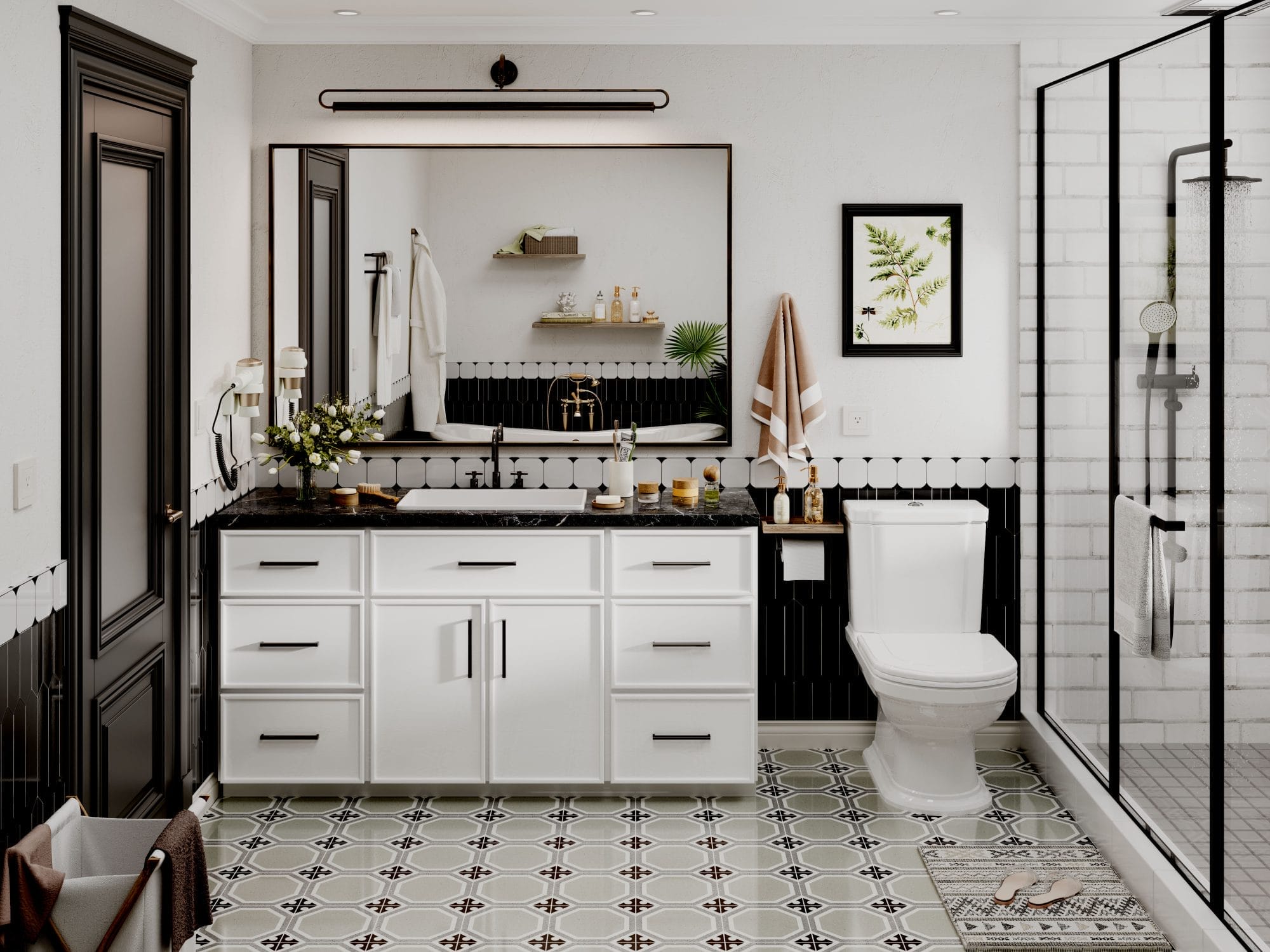 Ethereal Shaker White Micro Bathroom Vanities