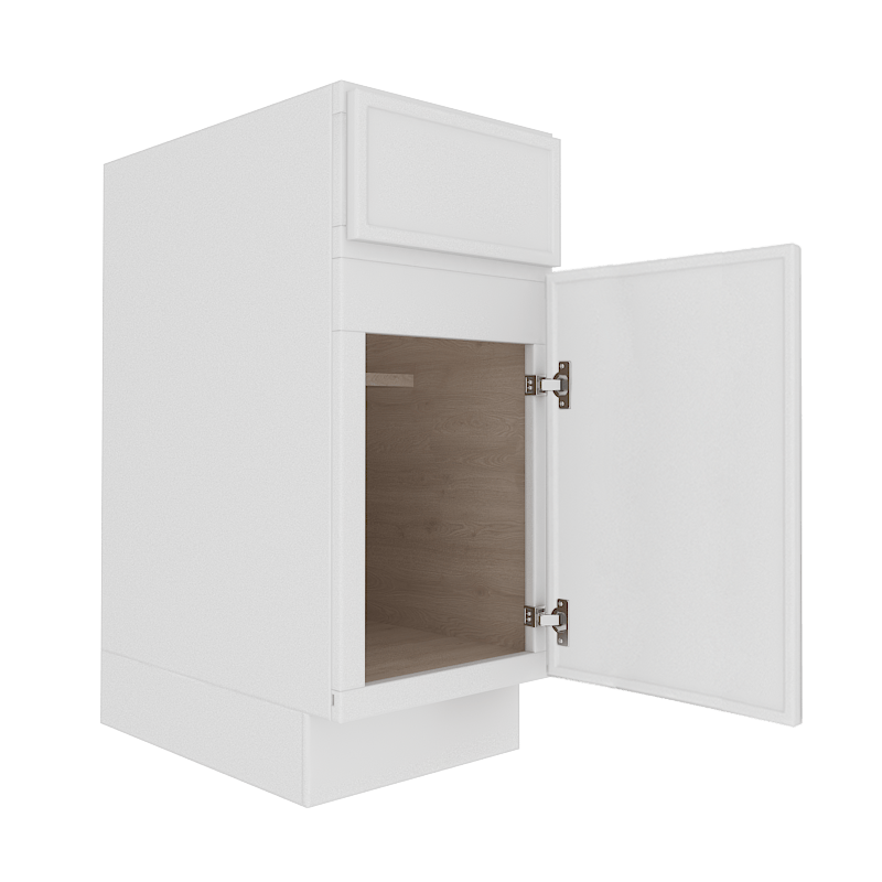 Ethereal White Micro Shaker Base Cabinet with 1 Door