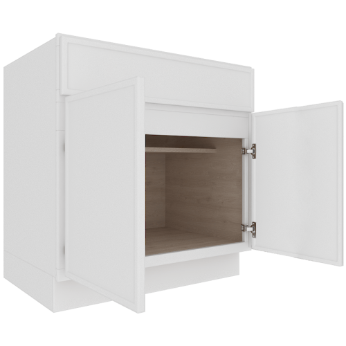 Ethereal White Micro Shaker Base Cabinet with 1 Door