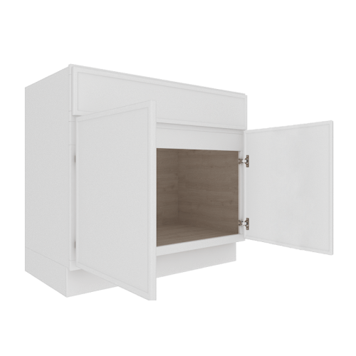 Ethereal White Micro Shaker Base Cabinet with 1 Door