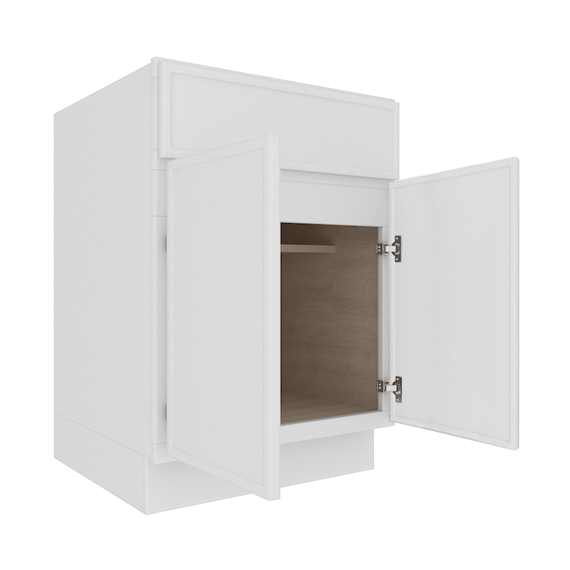 Ethereal White Micro Shaker Base Cabinet with 1 Door