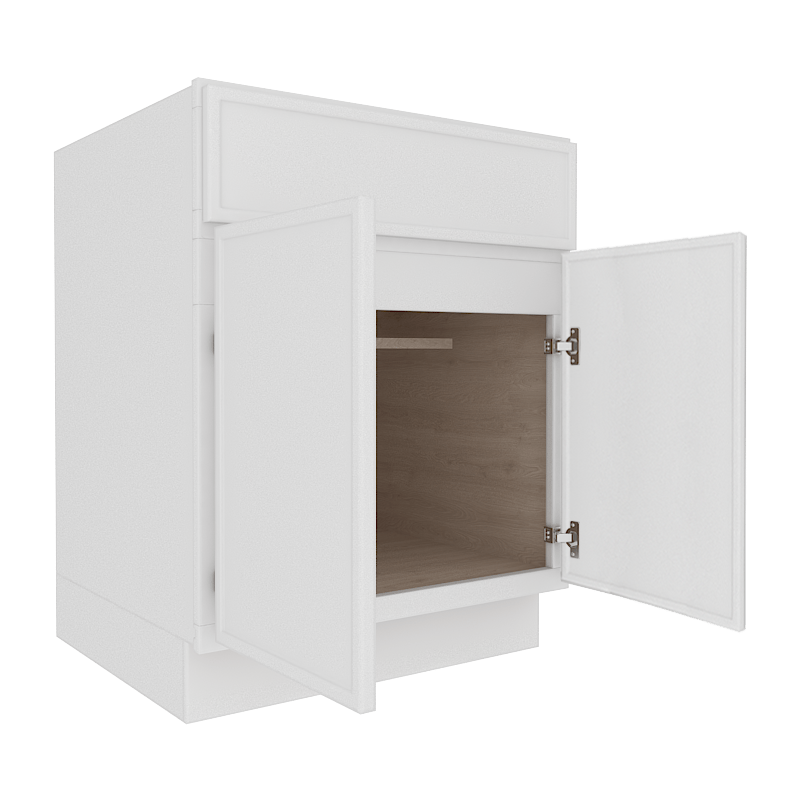 Ethereal White Micro Shaker Base Cabinet with 1 Door