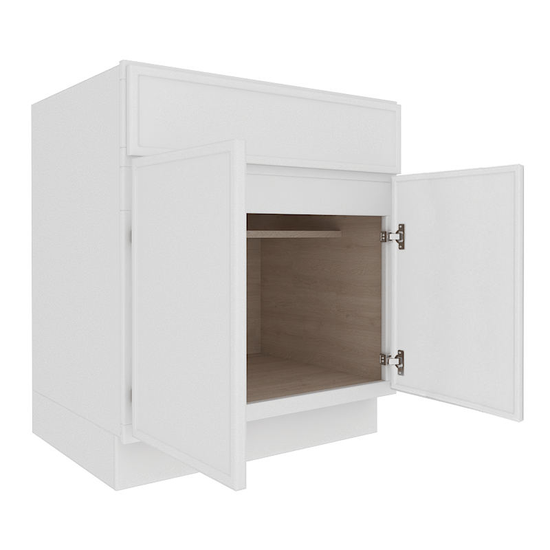 Ethereal White Micro Shaker Base Cabinet with 1 Door