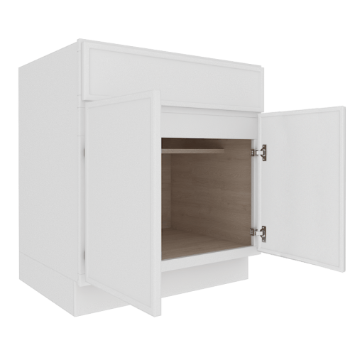 Ethereal White Micro Shaker Base Cabinet with 1 Door