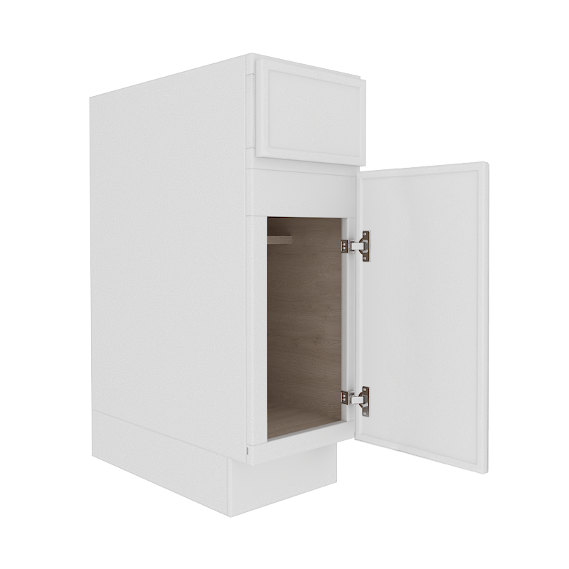 Ethereal White Micro Shaker Base Cabinet with 1 Door