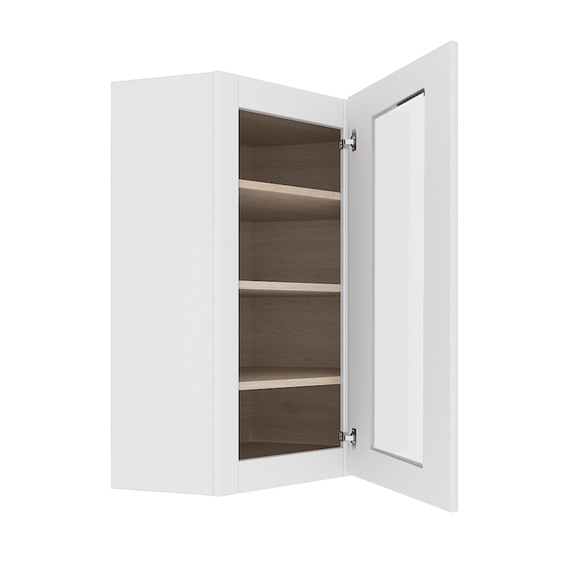 Ethereal White Micro Shaker Vanity Countertop Linen Cabinet