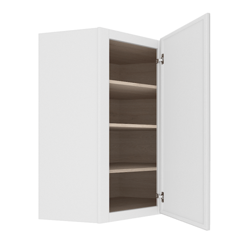 Ethereal White Micro Shaker Vanity Countertop Linen Cabinet