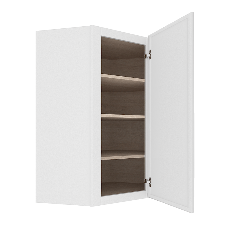 Ethereal White Micro Shaker Vanity Countertop Linen Cabinet