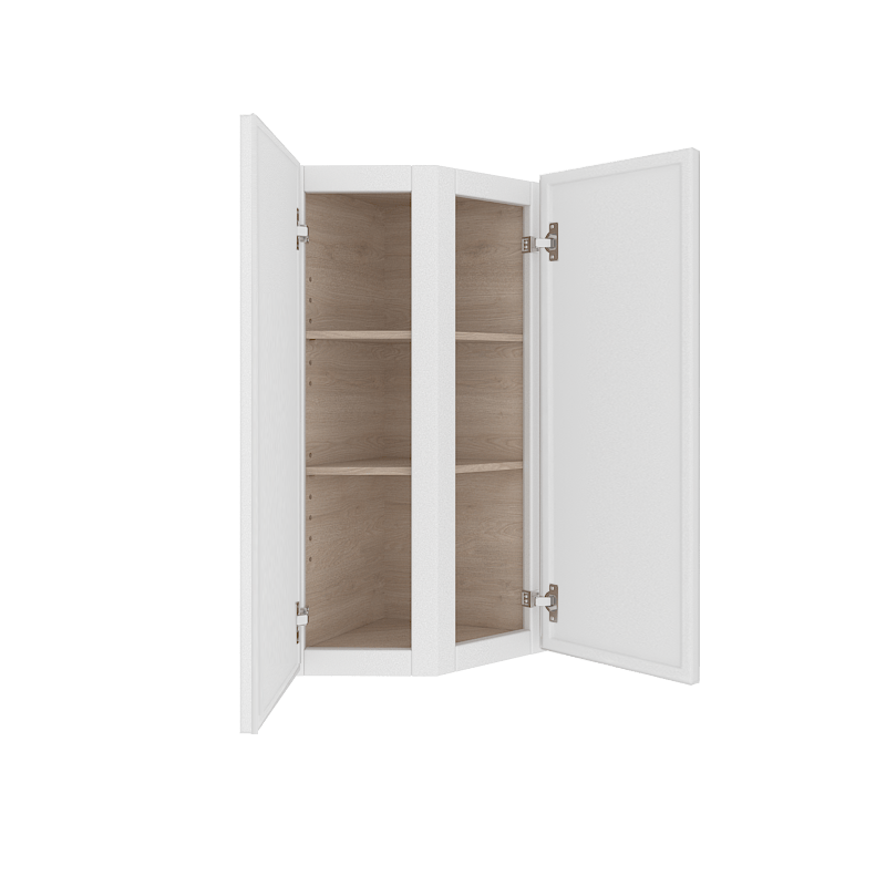 Ethereal White Micro Shaker Vanity Countertop Linen Cabinet