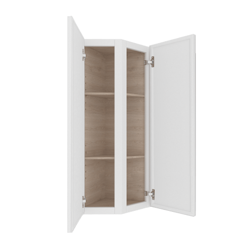 Ethereal White Micro Shaker Vanity Countertop Linen Cabinet