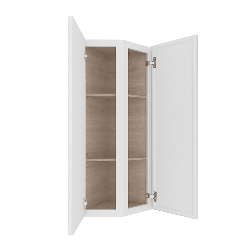 Ethereal White Micro Shaker Vanity Countertop Linen Cabinet