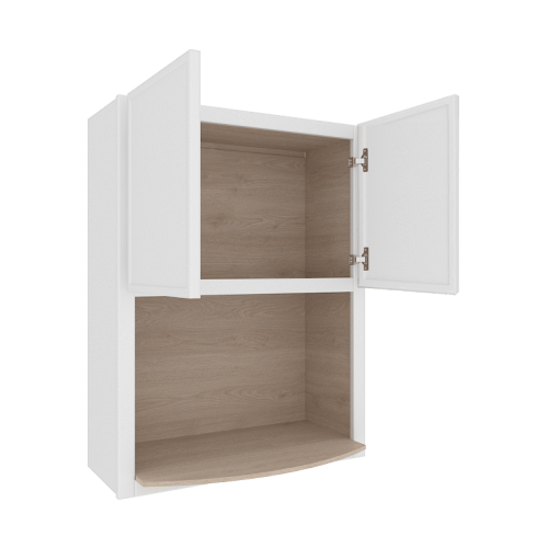 Ethereal White Micro Shaker Vanity Countertop Linen Cabinet