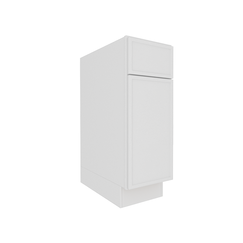 Ethereal White Micro Shaker Vanity Countertop Linen Cabinet