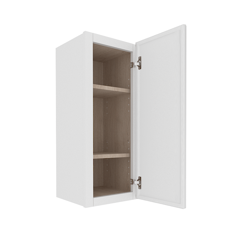 Ethereal White Micro Shaker Vanity Countertop Linen Cabinet