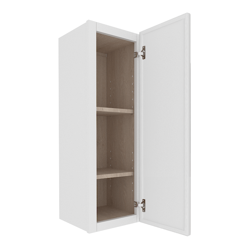 Ethereal White Micro Shaker Vanity Countertop Linen Cabinet