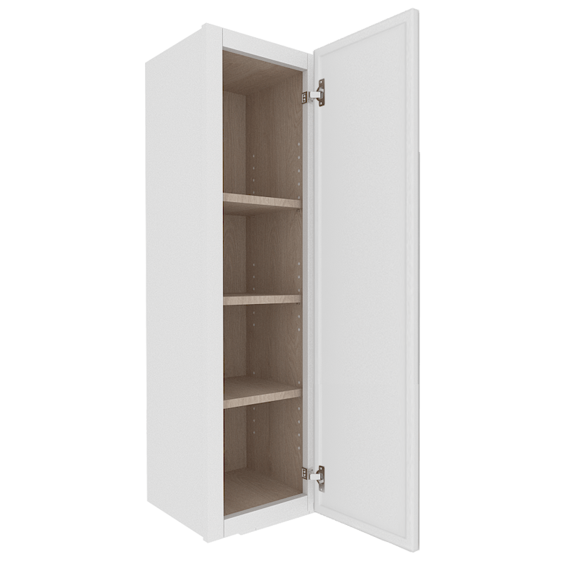 Ethereal White Micro Shaker Vanity Countertop Linen Cabinet