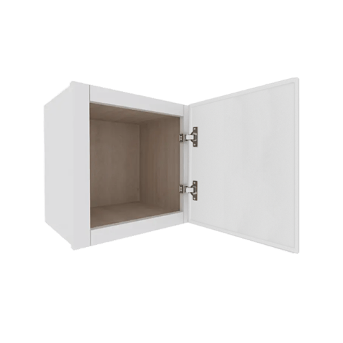 Ethereal White Micro Shaker Vanity Countertop Linen Cabinet