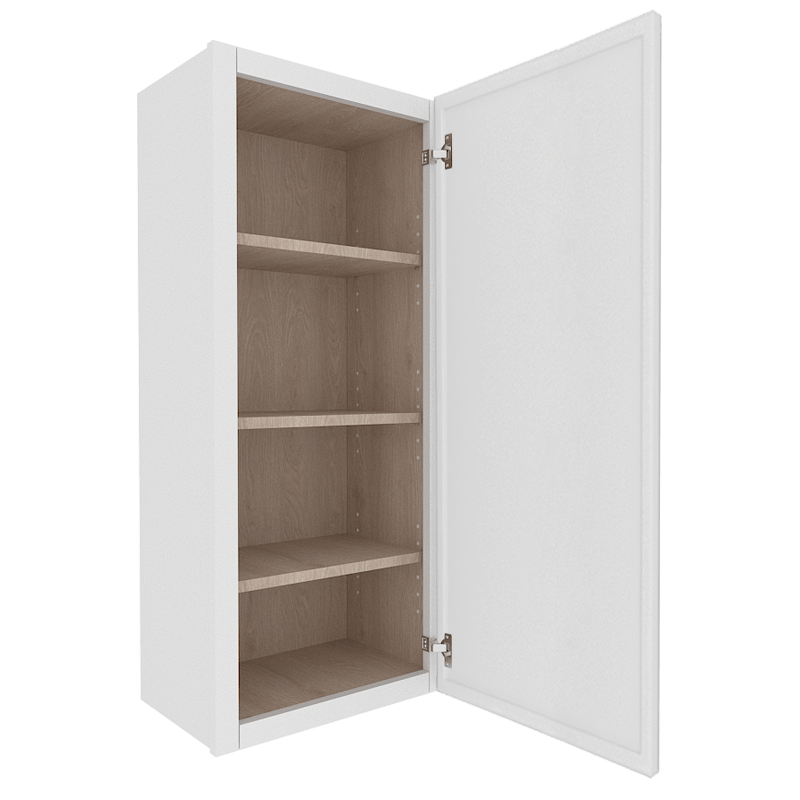 Ethereal White Micro Shaker Vanity Countertop Linen Cabinet