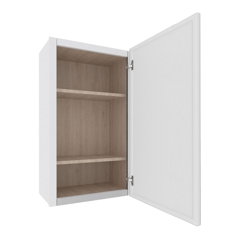 Ethereal White Micro Shaker Vanity Countertop Linen Cabinet
