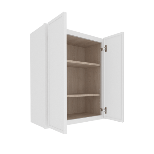 Ethereal White Micro Shaker Vanity Countertop Linen Cabinet