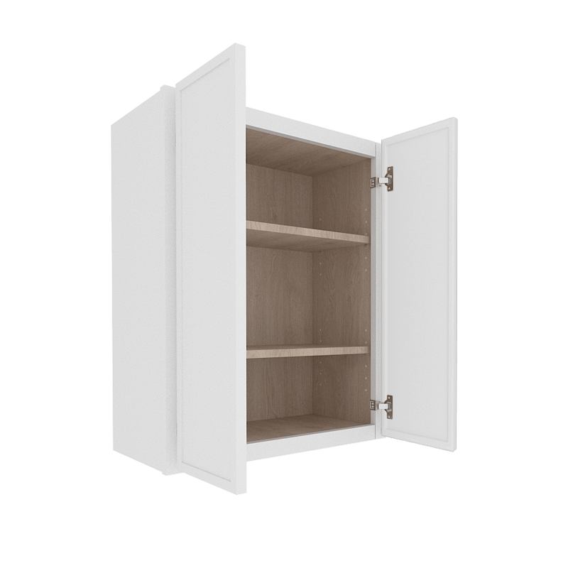 Ethereal White Micro Shaker Vanity Countertop Linen Cabinet