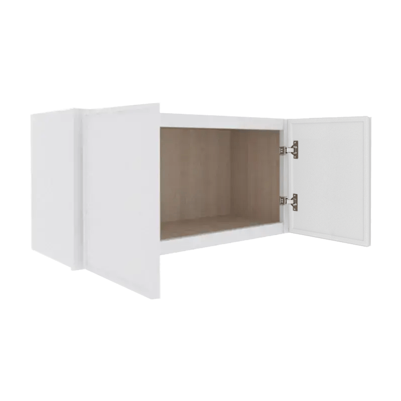 Ethereal White Micro Shaker Vanity Countertop Linen Cabinet