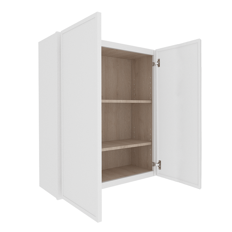 Ethereal White Micro Shaker Vanity Countertop Linen Cabinet