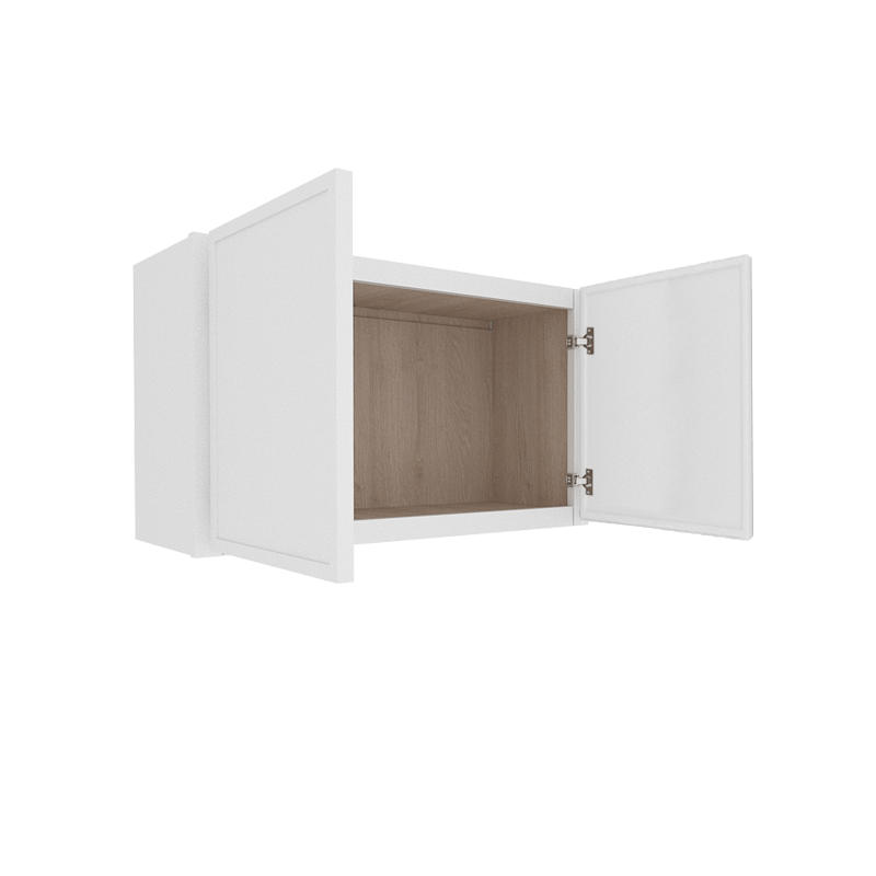 Ethereal White Micro Shaker Vanity Countertop Linen Cabinet