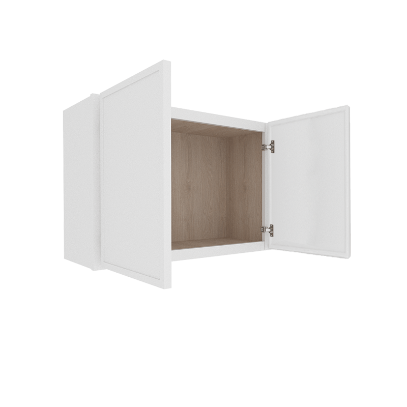 Ethereal White Micro Shaker Vanity Countertop Linen Cabinet