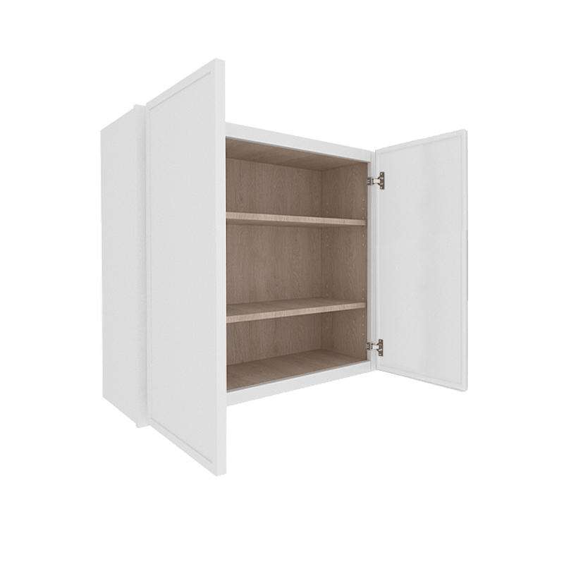 Ethereal White Micro Shaker Vanity Countertop Linen Cabinet