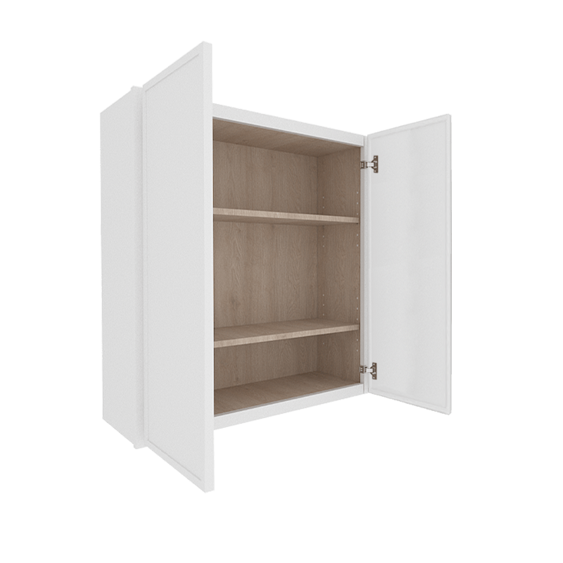 Ethereal White Micro Shaker Vanity Countertop Linen Cabinet