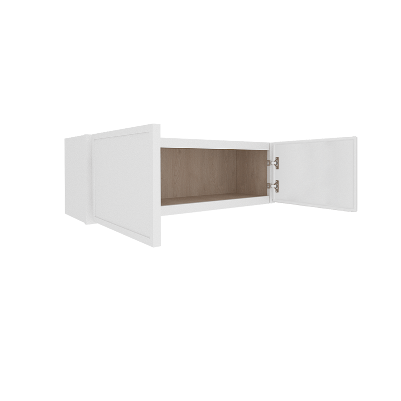 Ethereal White Micro Shaker Vanity Countertop Linen Cabinet